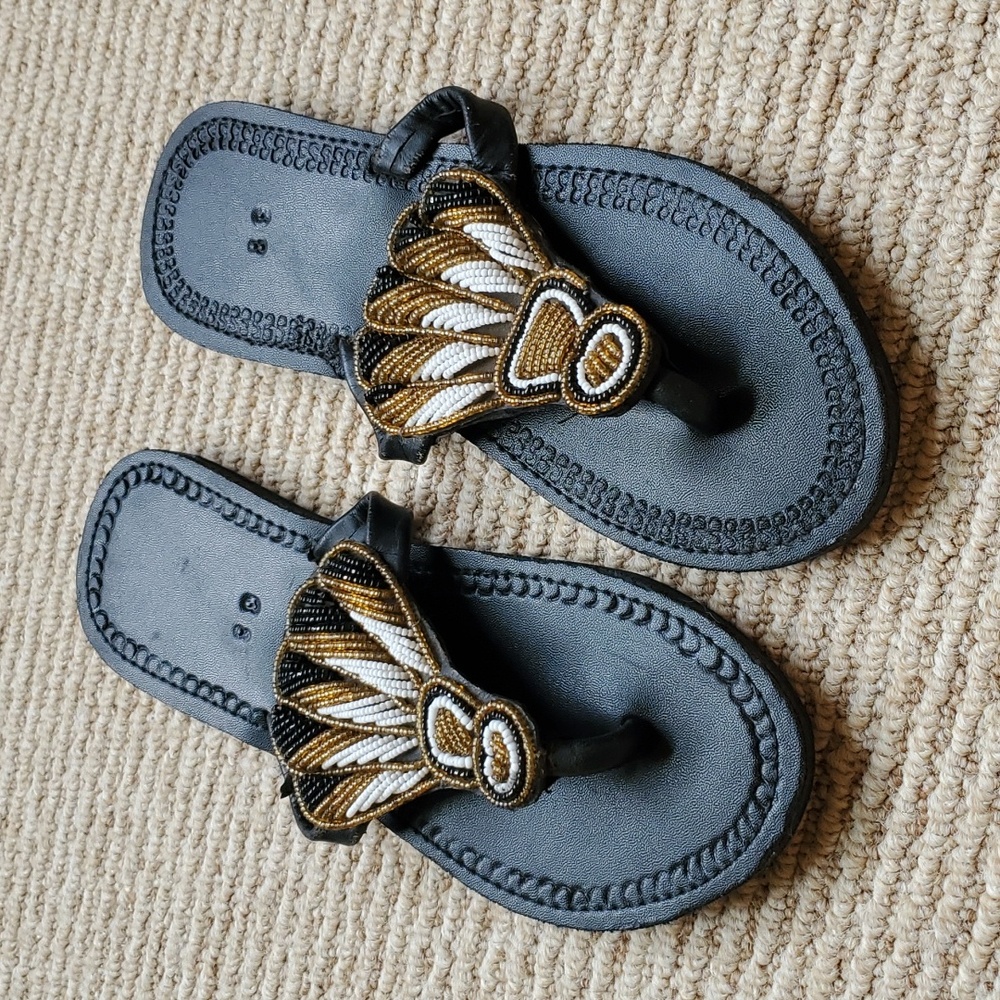 New Beaded Sandals Size 7